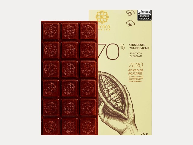 Barra de chocolate premium Mendoá