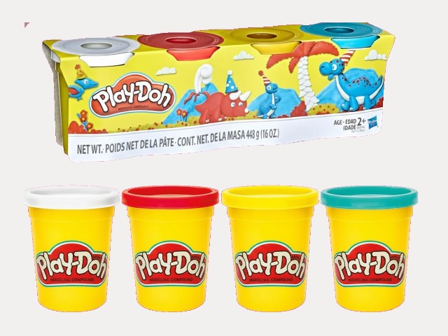 Massinha de Modelar Infantil, Kit com 4 Potes - Play-Doh